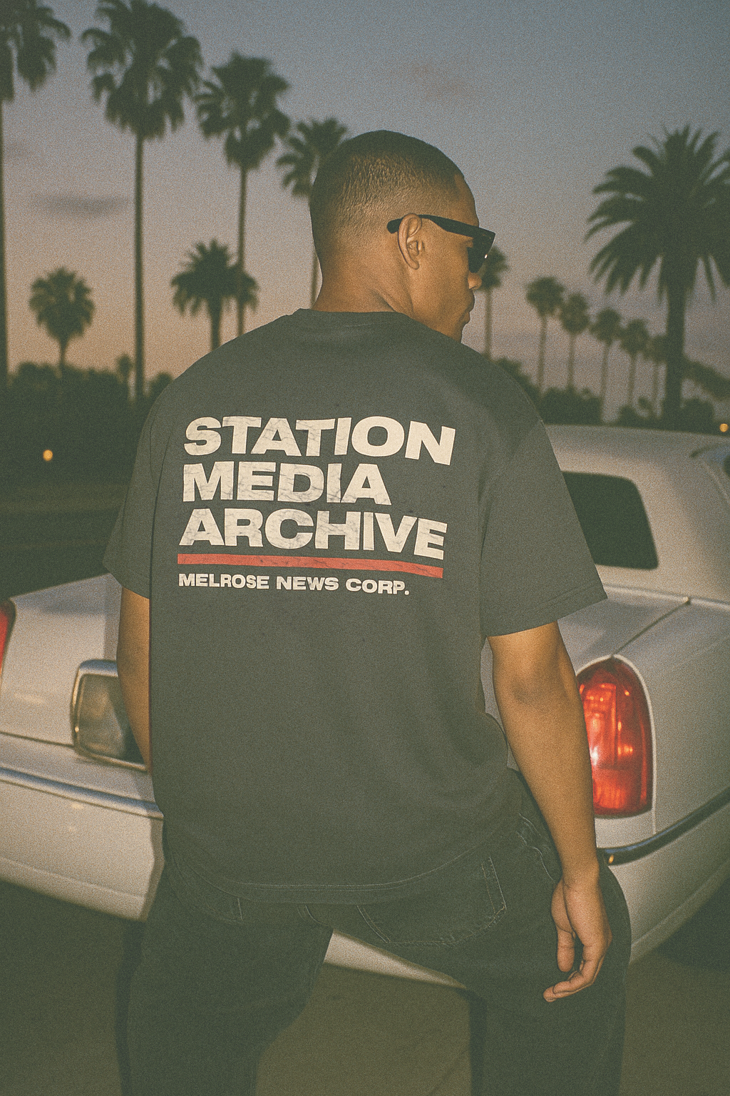 STATION MEDIA ARCHIVE T-SHIRT SLATE