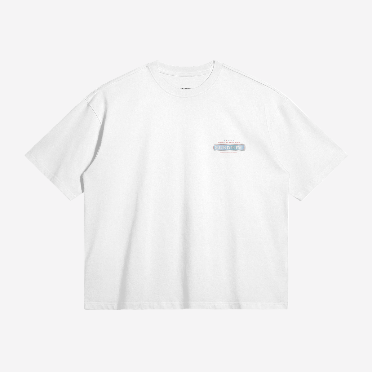 Melrose American Lager Graphic Tee White Front