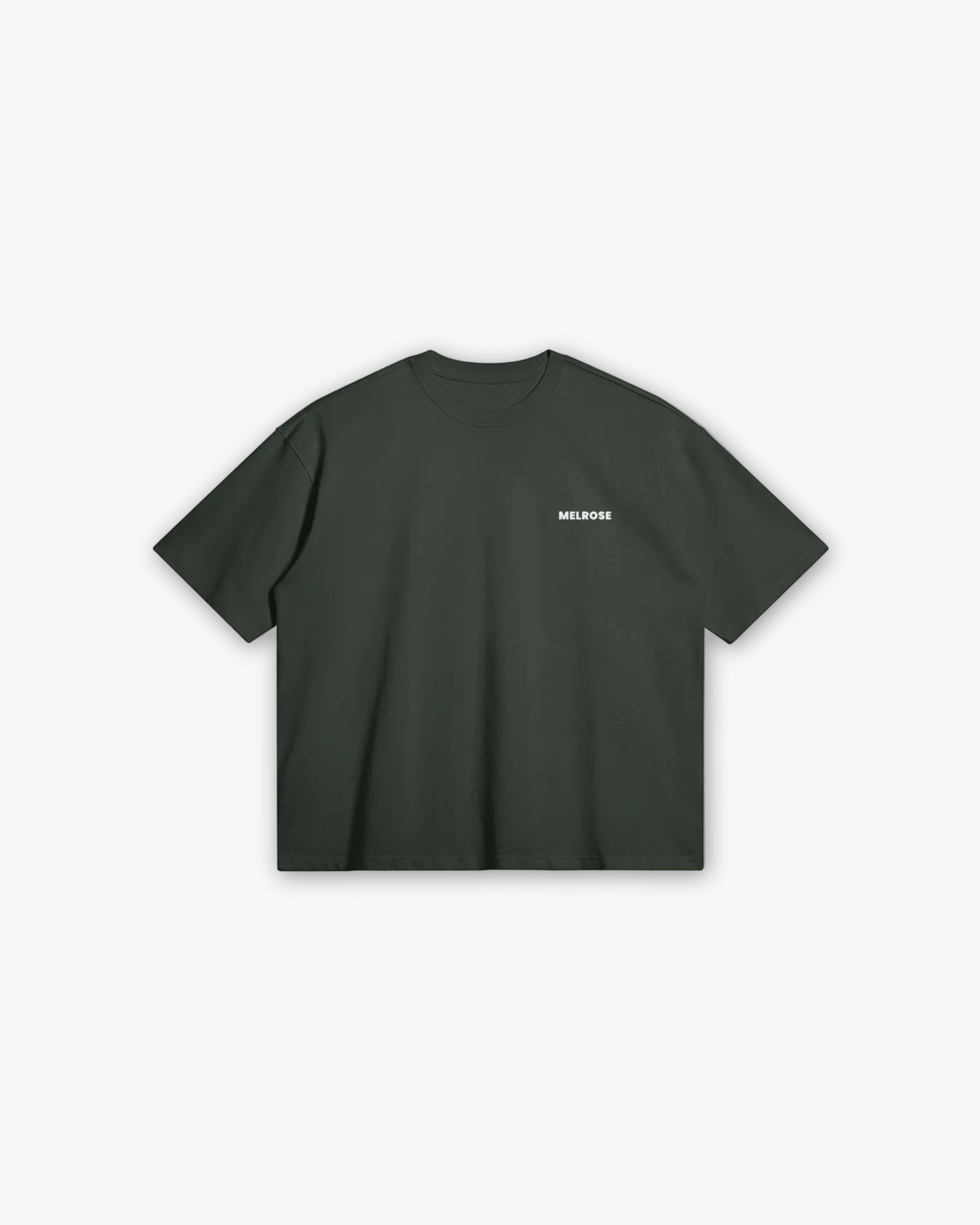 Melrose Basics Graphic Tee Racing Green Front