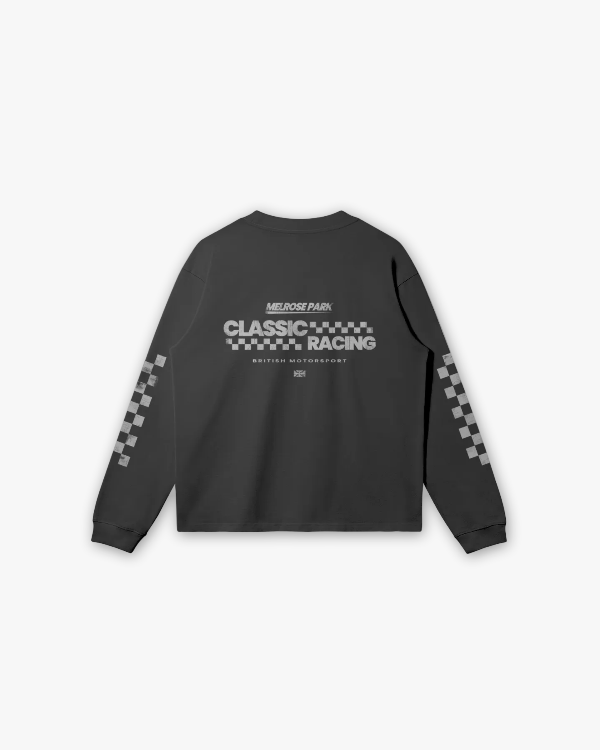 Melrose Classic Racing Graphic Tee Long Sleeve Black Back