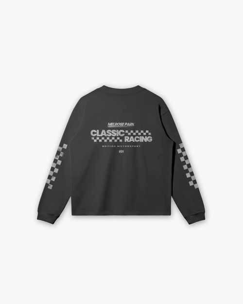 Melrose Classic Racing Graphic Tee Long Sleeve Black Back