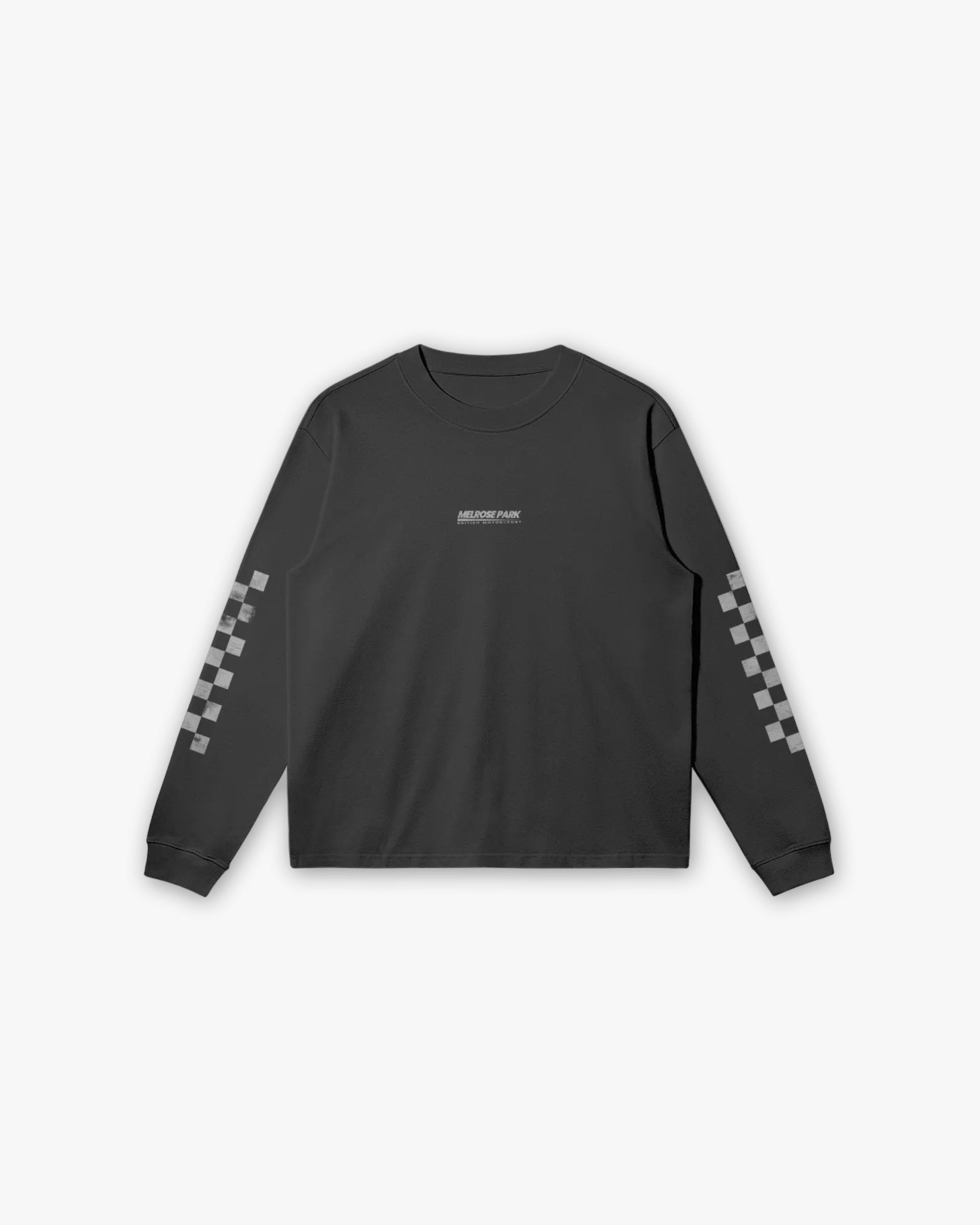 Melrose Classic Racing Graphic Tee Long Sleeve Black Front