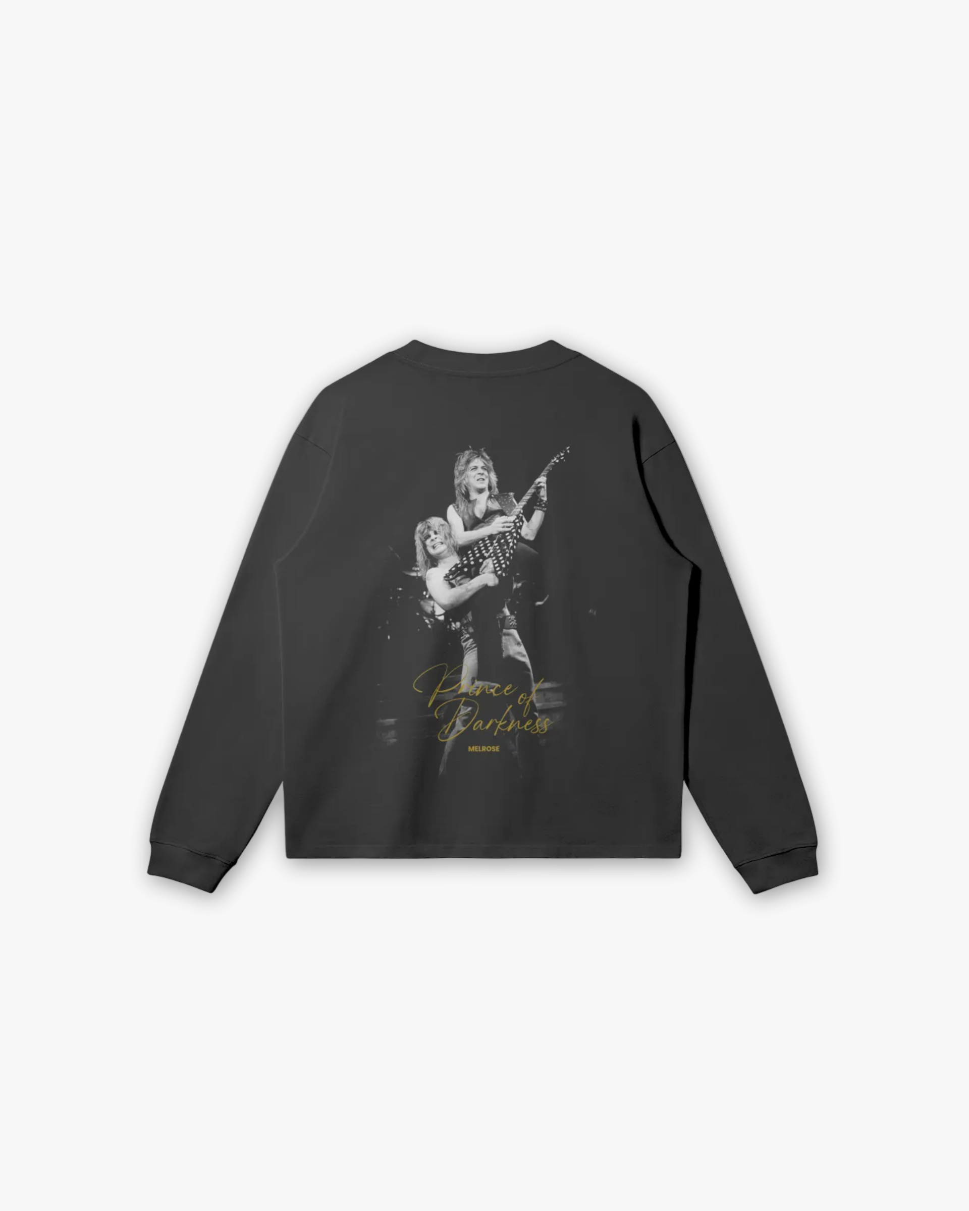 Melrose Prince of Darkness Graphic Tee Long Sleeve Black Back