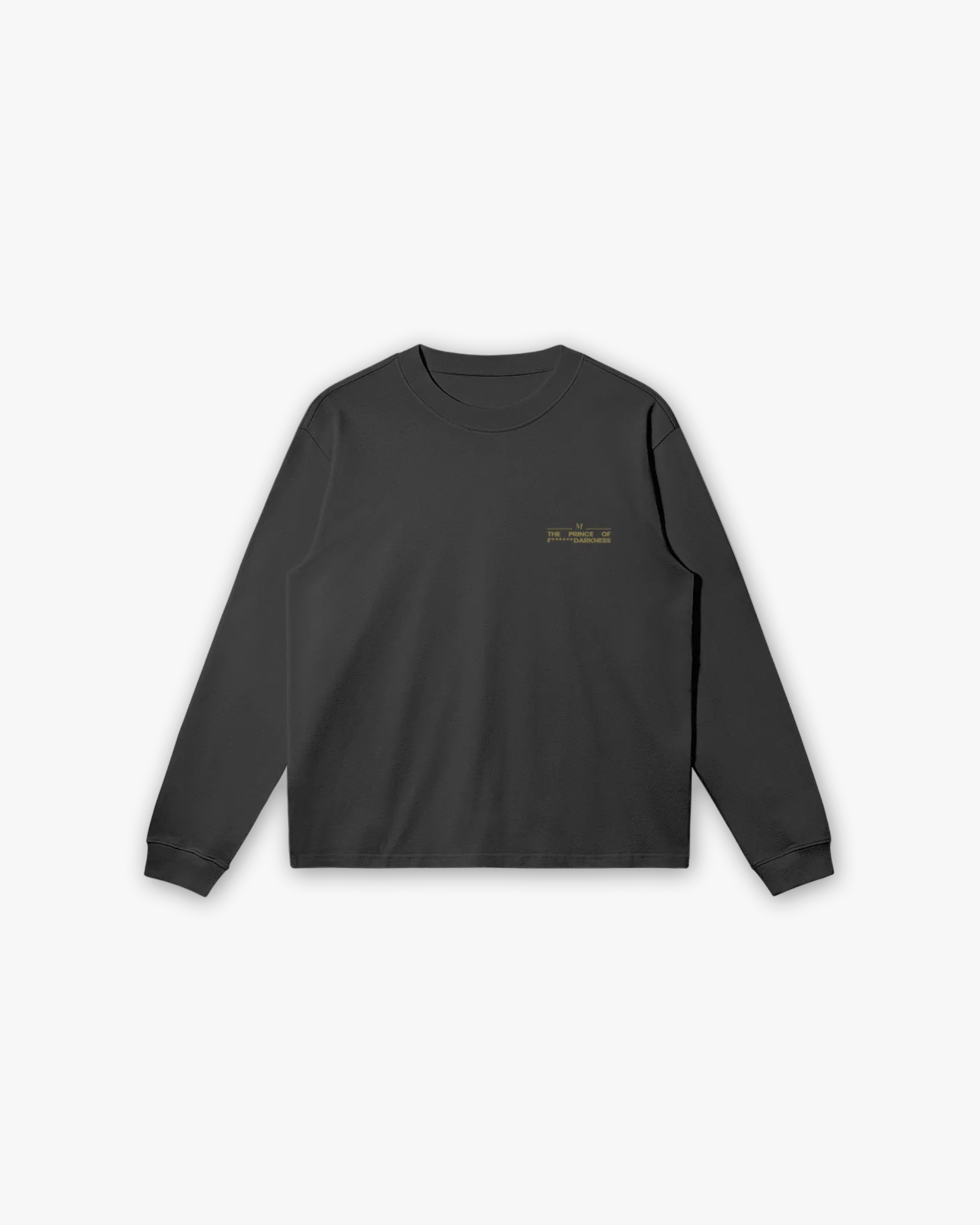 Melrose Prince of Darkness Graphic Tee Long Sleeve Black Front