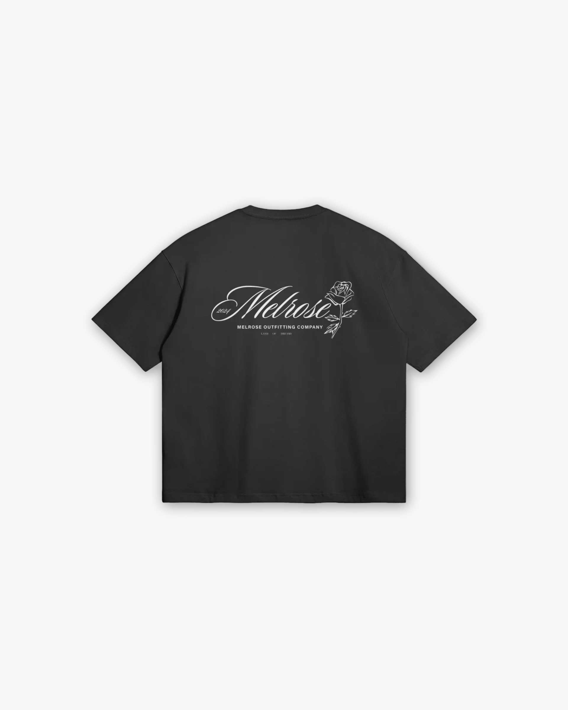 Melrose Signature Graphic Tee Black Back